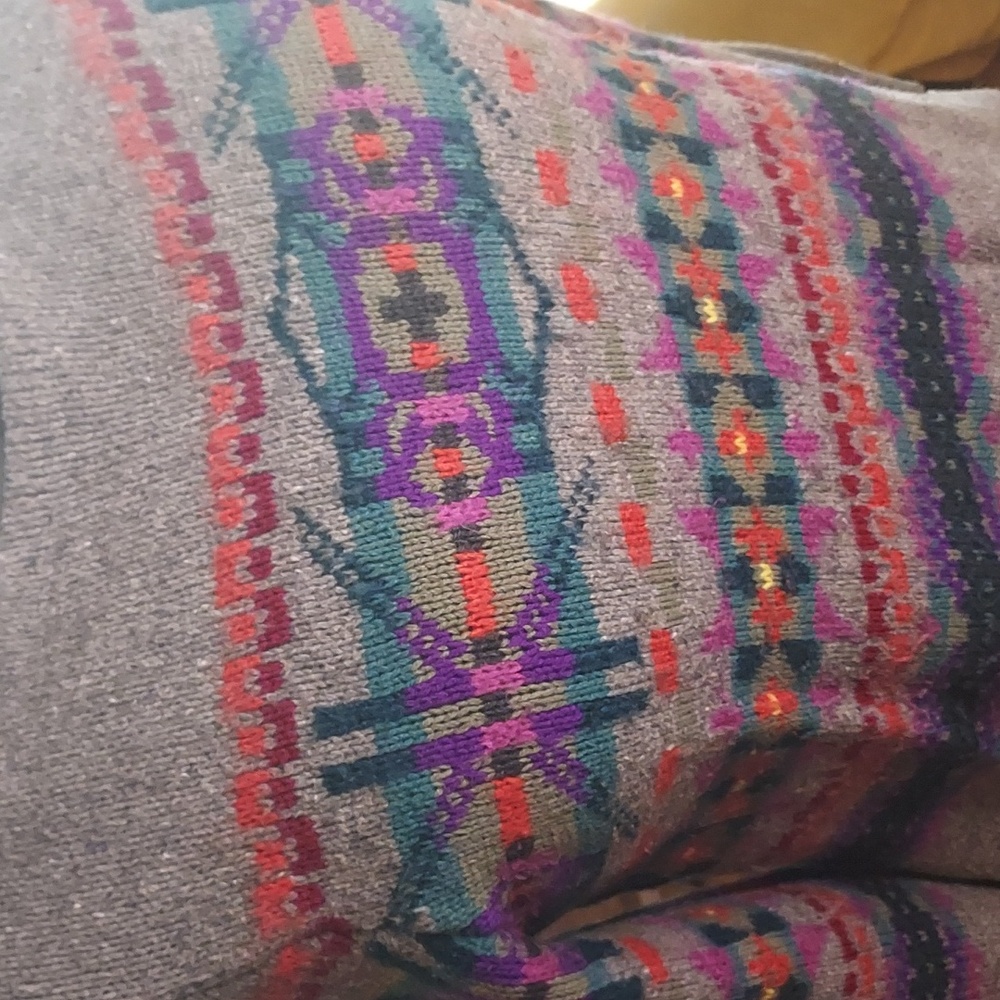 Fairisle Heather Gray Sweater by CHAPS - Picture 2 of 9
